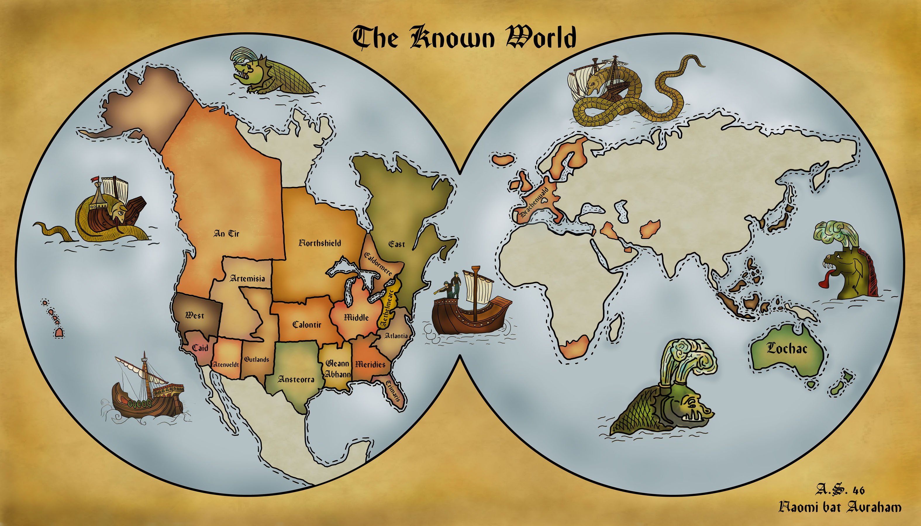 map of the known world